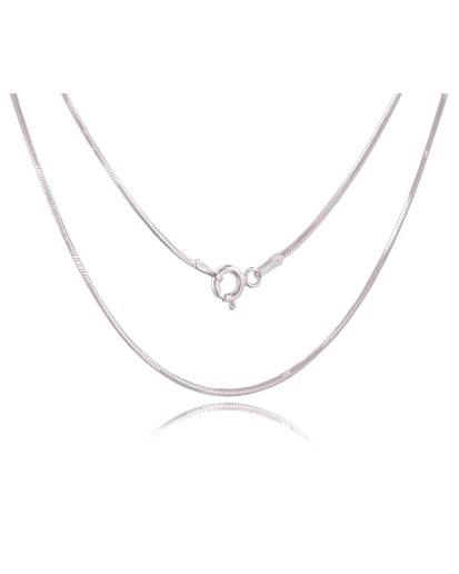 Srebrny damski łańcuszek żyłka linka 40-70 cm 1,2 mm 925