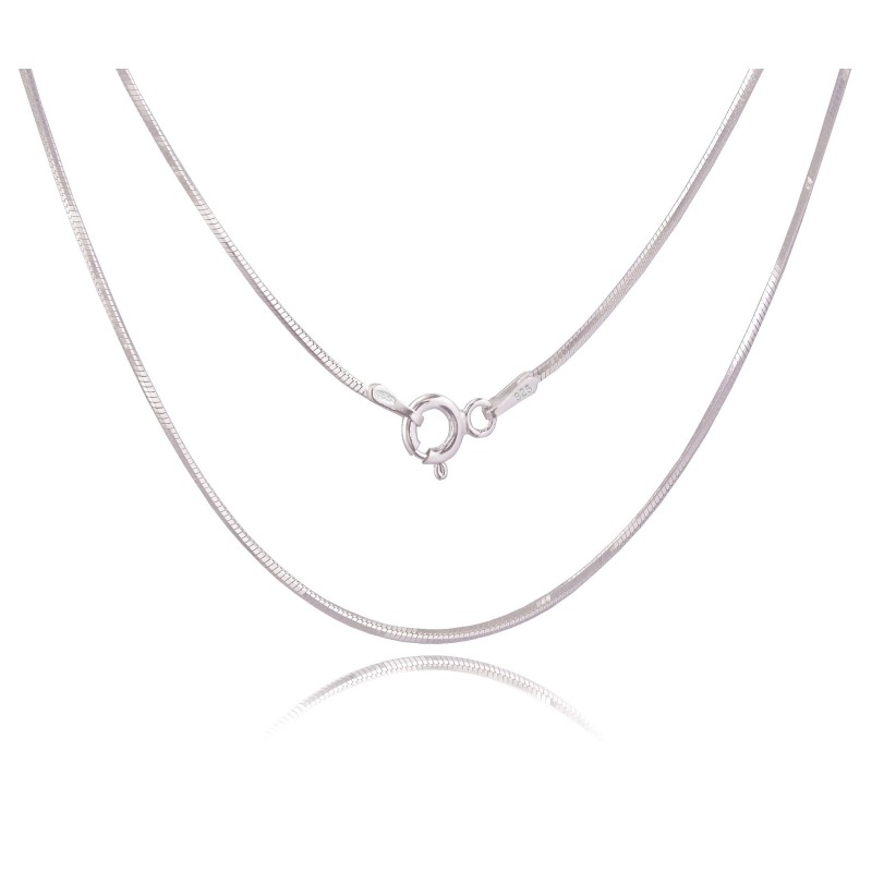 Srebrny damski łańcuszek żyłka linka 40-70 cm 1,2 mm 925