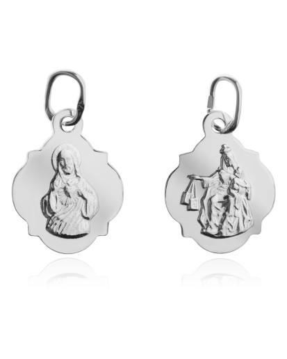 Srebrny medalik Szkaplerzny 925 – Matka Boska Szkaplerzna ze srebra