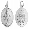 Większy Cudowny Medalik srebrny 925 – Niepokalana Matka Boska srebro