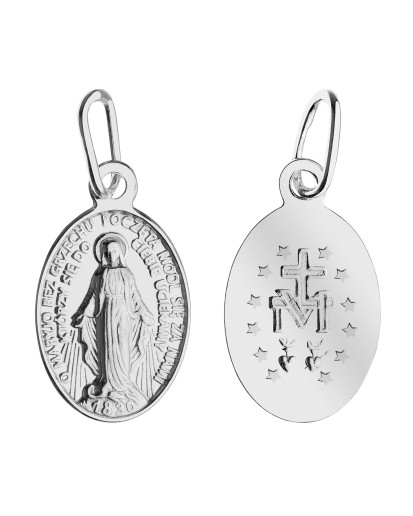 Cudowny medalik srebrny 925 MINI – Niepokalana wisiorek ze srebra