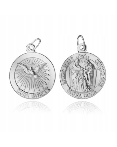 Srebrny medalik Duch Święty 925 zawieszka do łańcuszka