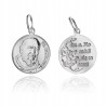 Mały srebrny medalik Ojciec Pio 925 – delikatna zawieszka