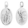 Medalik Szkaplerz 925 – diamentowany Matka Boska i Jezus Chrystus