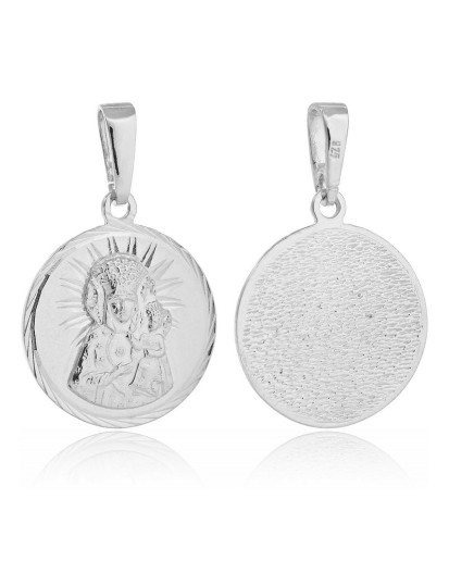 Medalik srebrny Matka Boska Częstochowska 925