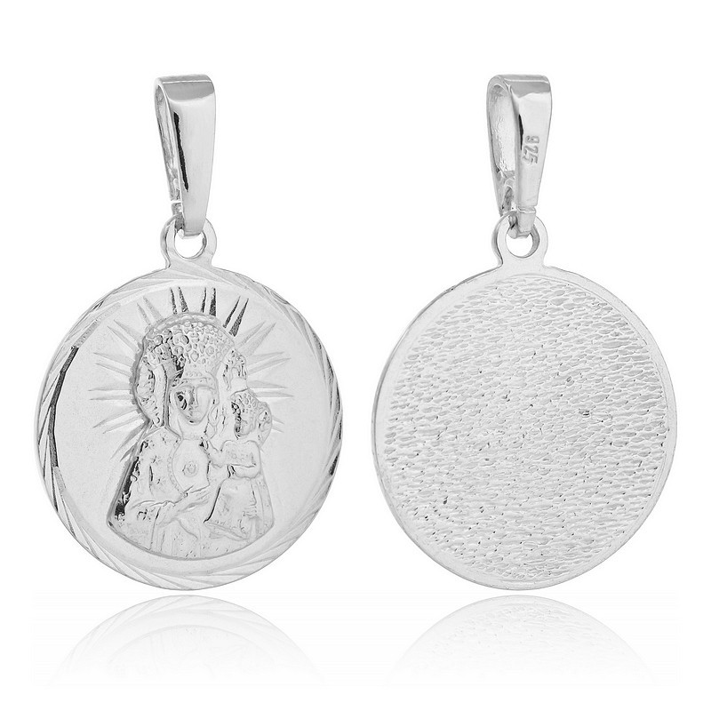 Medalik srebrny Matka Boska Częstochowska 925