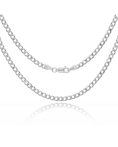 Srebrny męski łańcuszek pancerka 45-80 cm 3,1 mm 925