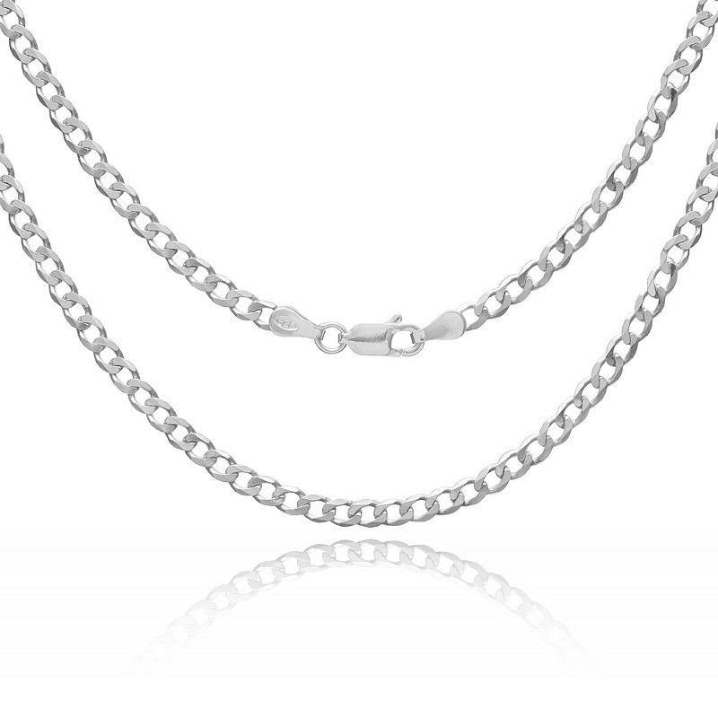 Męski łańcuszek srebrny pancerka 3,1 mm 925 | 45–80 cm