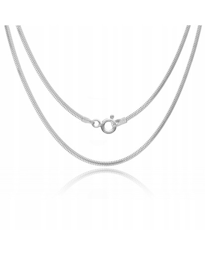 Srebrny łańcuszek Żmijka 1,6 mm 925 – damski 45–80 cm