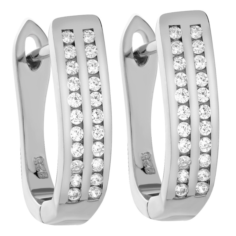 SREBRNE DAMSKIE KOLCZYKI ANGIELSKIE SREBRO PRÓBY 925