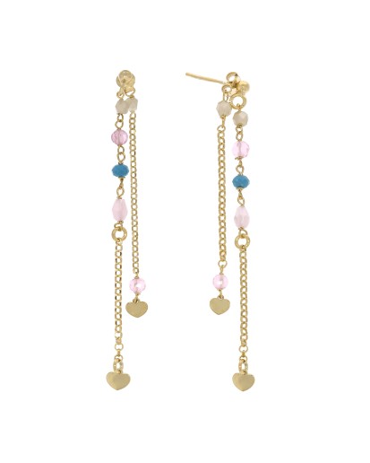 Pozłacana broszka srebrna 925 z cyrkoniami – smukły złoty blask