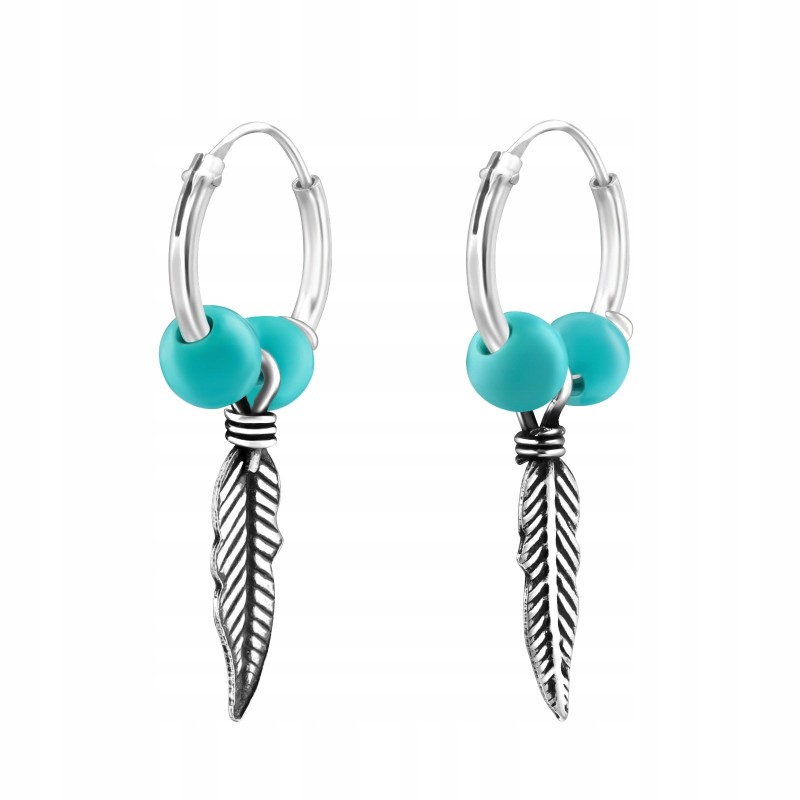 SREBRNE OKSYDOWANE KOLCZYKI KÓŁKA KÓŁECZKA WISZĄCE PRÓBA 925