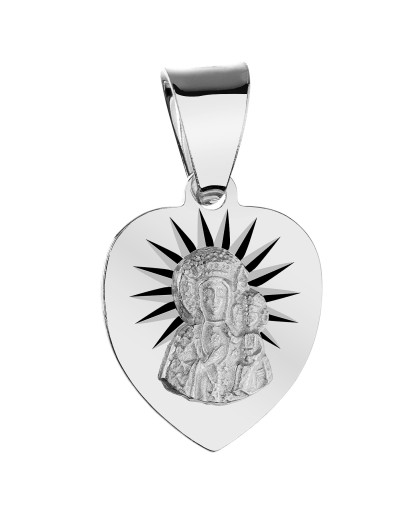 Srebrny medalik Matka Boska Częstochowska 925