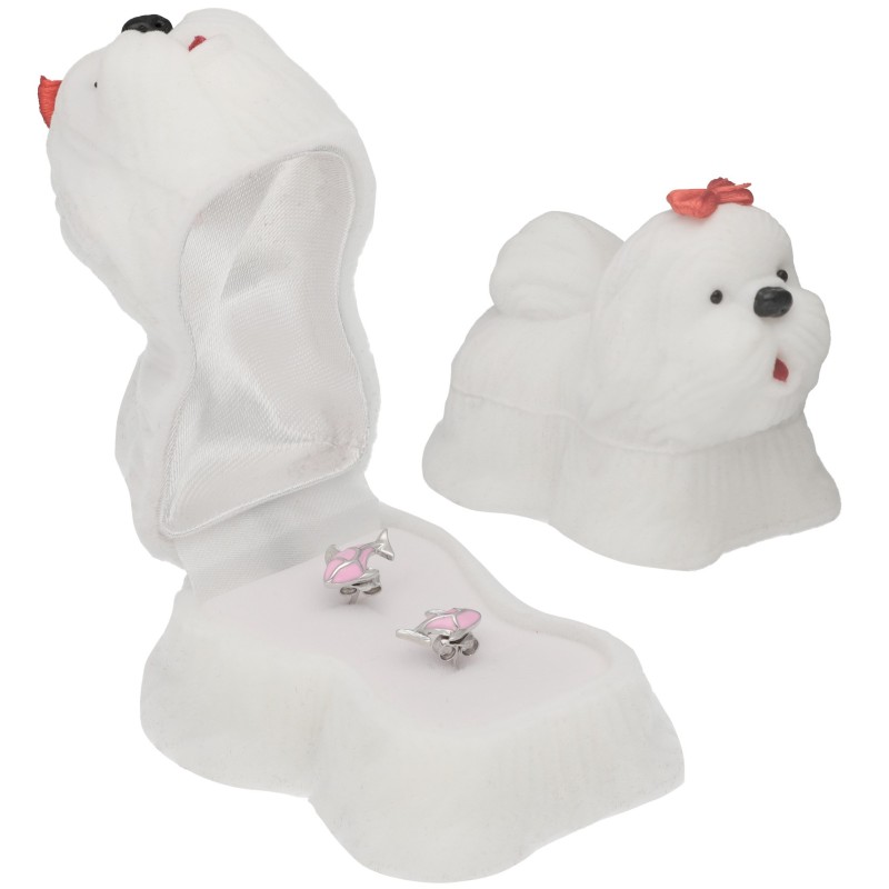 PUDEŁKO WELUROWE PREZENTOWE PIESEK NA BIŻUTERIE