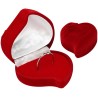 PUDEŁKO WELUROWE SERCE NA PIERŚCIONEK ZARĘCZYNYOWY .