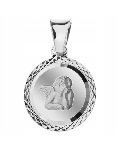 Srebrny diamentowany medalik Św. Michał Archanioł 925 | Kala Silver