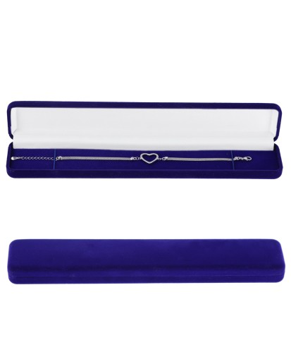 Pudełko welurowe opakowanie na bransoletkę prezentowe kolory