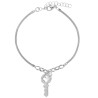 SREBRNA BRANSOLETKA DAMSKA KLUCZ 21 CM SREBRO 925