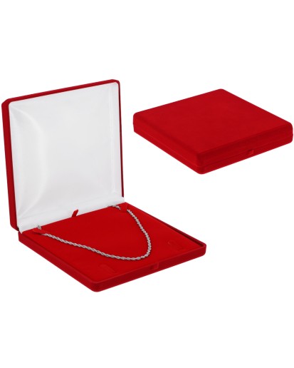 PUDEŁKO WELUROWE NA KOLIĘ ŁAŃCUSZEK ZAWIESZKĘ CZERWONE