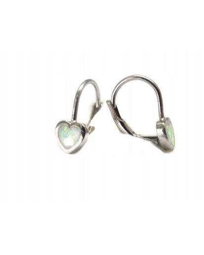 copy of Srebrne kolczyki damskie angielskie z opalem 925