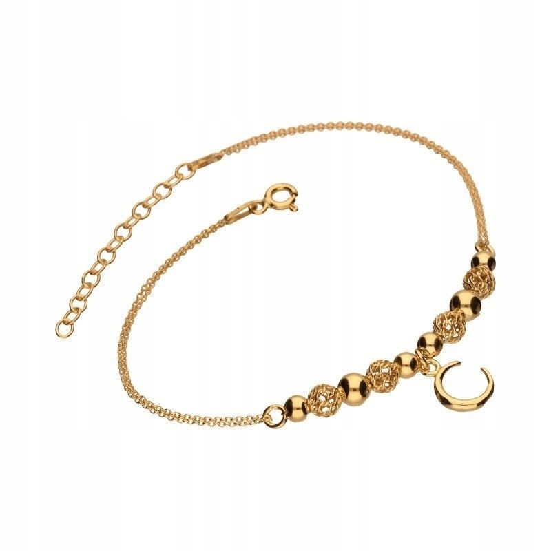 SREBRNA POZŁACANA BRANSOLETKA DAMSKA CELEBRYTKA ZŁOTA 925