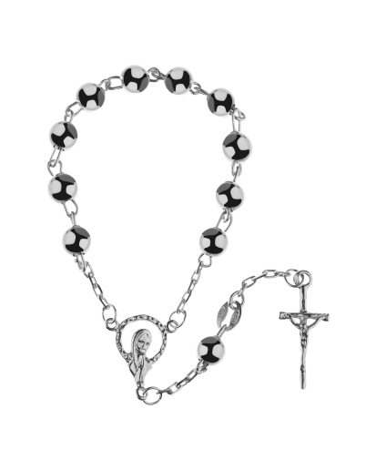 Srebrny różaniec dziesiątka różańca z krzyżem 3,07 g 925