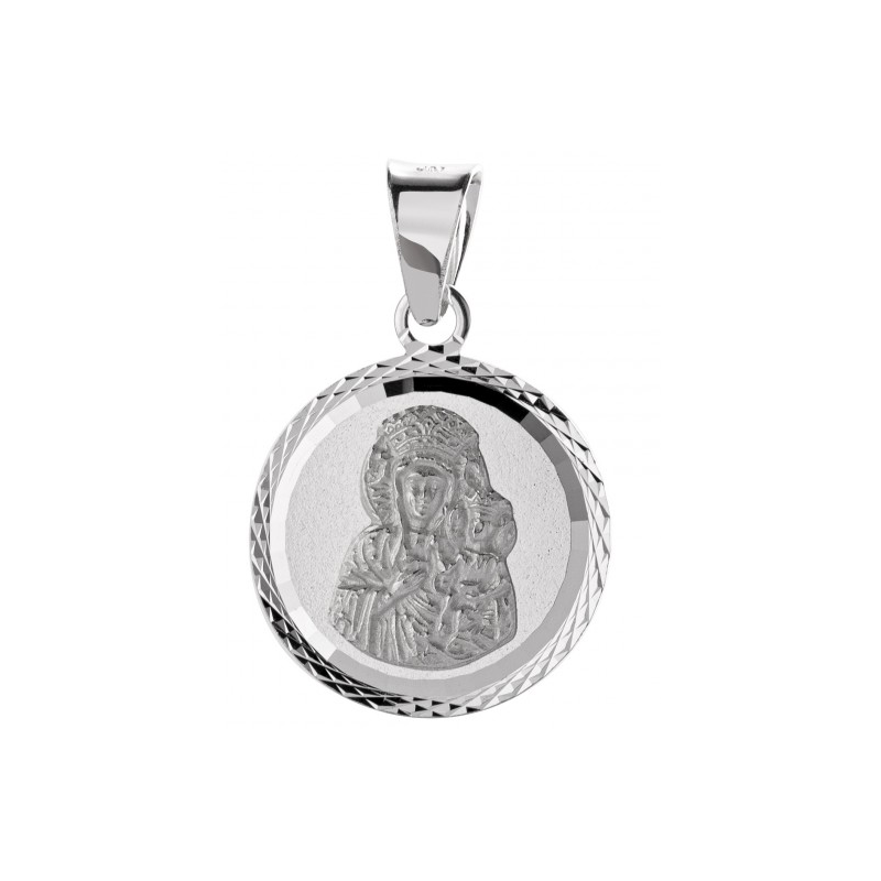 Medalik Matka Boska Częstochowska 925 – Srebrny Wisiorek