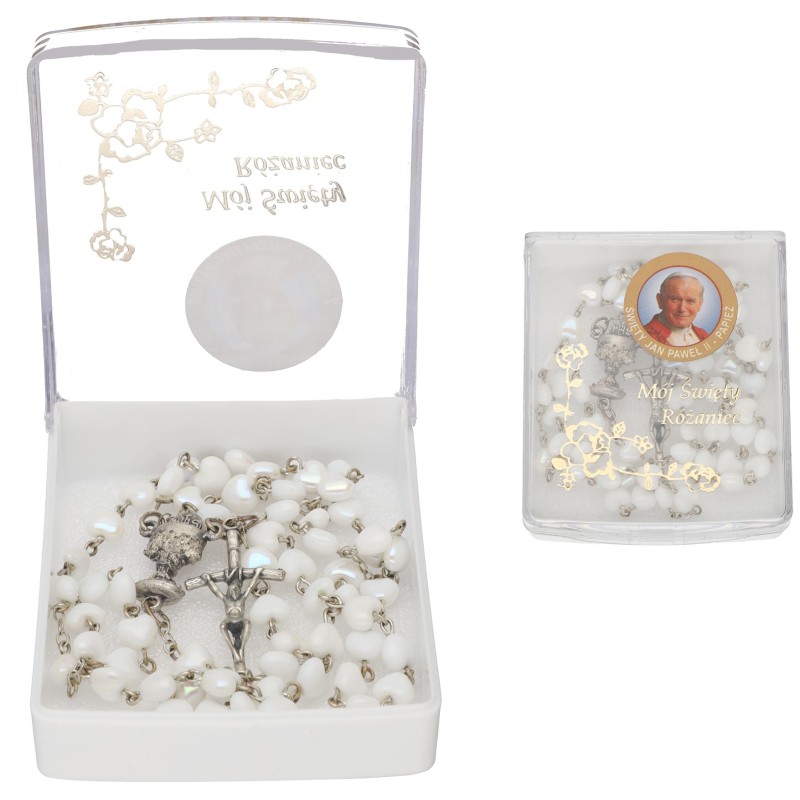 Plastikowe pudełko na różaniec święty