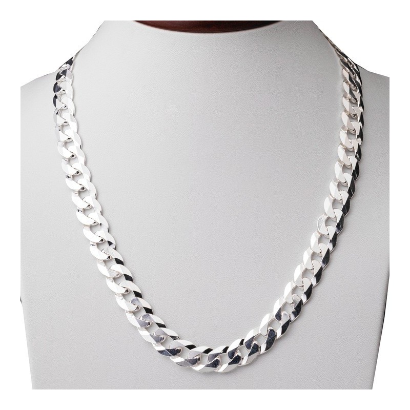 Gruby łańcuszek srebrny Pancerka 10,5 mm męski | 50–60 cm | 925