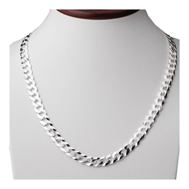 Gruby łańcuszek srebrny Pancerka 8,4 mm męski | 50–60 cm | 925