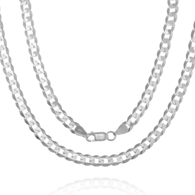 Srebrny łańcuszek pancerka gruby męski 5,9 mm 50-60 cm 925