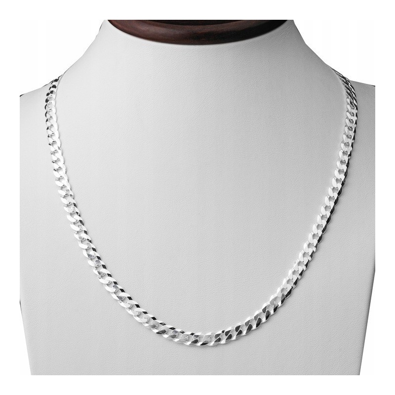 Srebrny łańcuszek Pancerka gruby 5,9 mm męski | 50–60 cm | 925