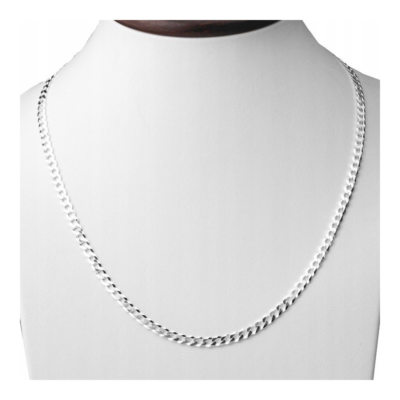 Srebrny łańcuszek Pancerka gruby męski 4,2 mm | 45–60 cm | 925