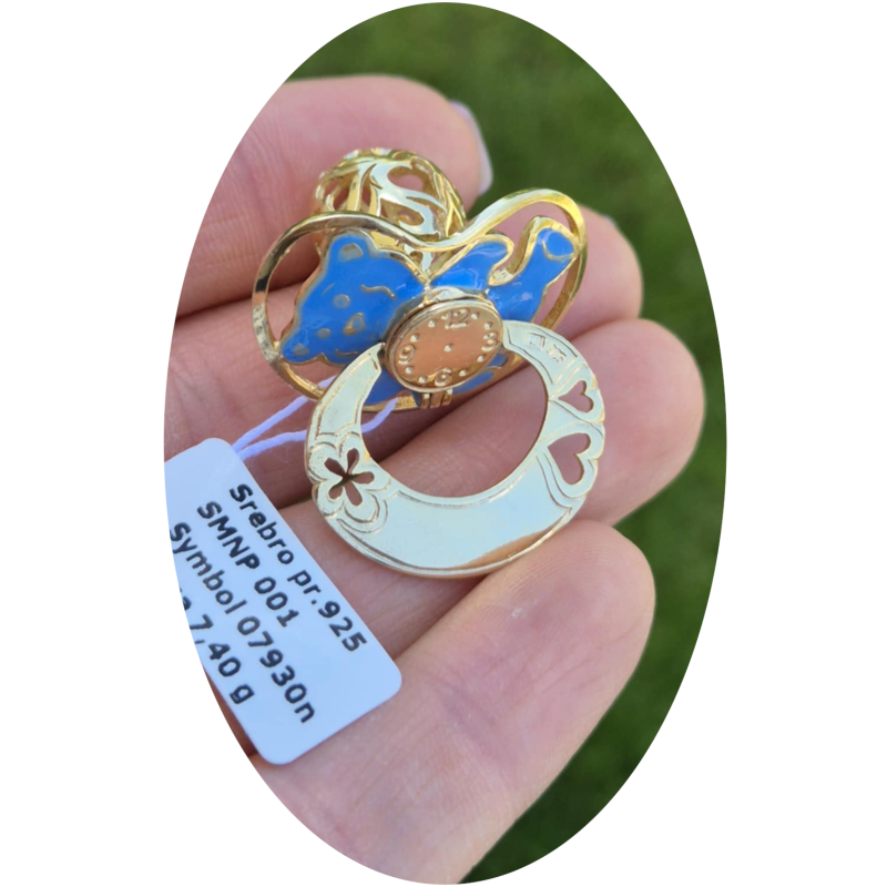 ZŁOTY SMOCZEK NA CHRZEST DZIECKA PAMIĄTKA CHRZTU ŚWIĘTEGO pr.925