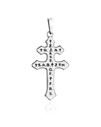 Krzyżyk Karawaka srebro 925 oksydowane – wisiorek religijny