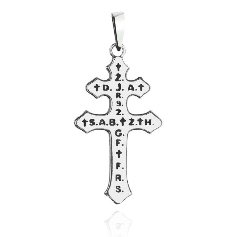 Krzyżyk Karawaka srebro 925 oksydowane – wisiorek religijny