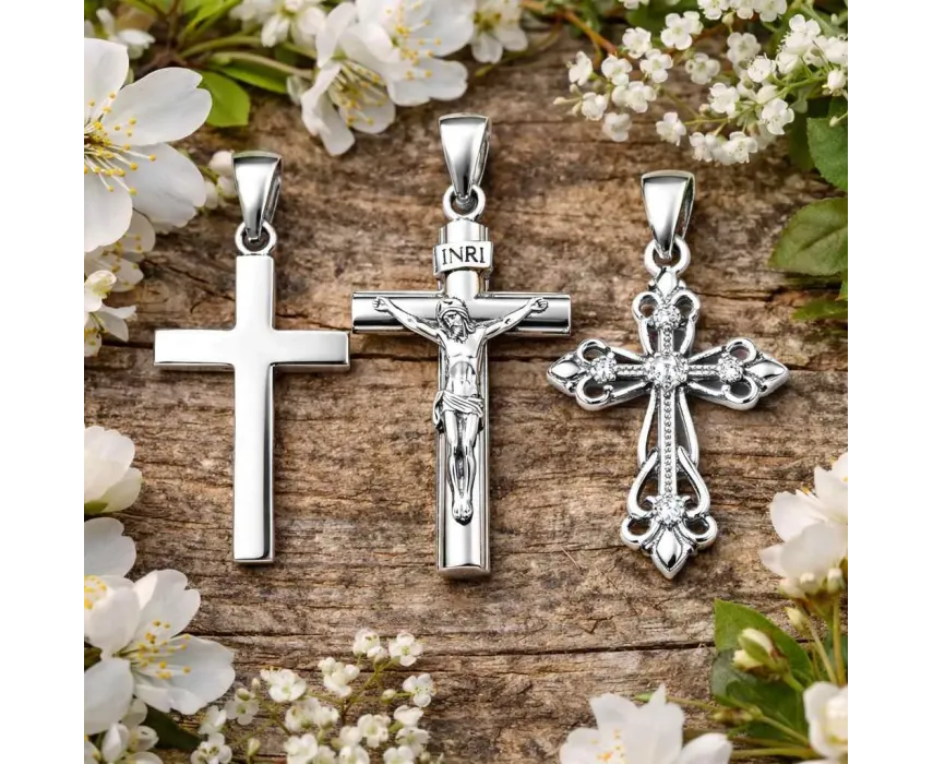 Krzyżyki srebrne 925 – elegancka biżuteria religijna | Kala Silver